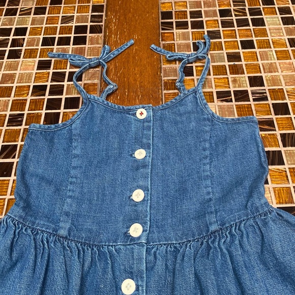 Ralph Lauren Anchor Denim Girls Dress - Picture 3 of 10